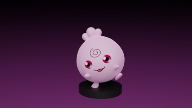 Pokémon igglybuff anime nintendo populaire vidéo Jeu personnage jouet Jeux jouets 3d print model - Mito3D