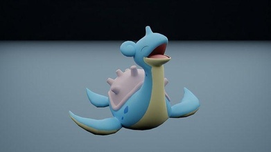 pokemon Lapras oyuncak video oyunu oyunlar oyuncaklar 3d print model - Mito3D