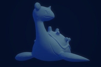 pokemon lapras 3d model nintendo art toy video game character figurine figure sculpture games toys 3d print model - Mito3D