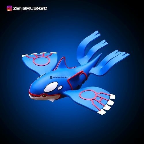 kyogre pokemon efsanevi riulu lucario vulpix doksanlar büyümek arkanin cyndaquil sihirbaz lugia rayquaza pikaçu ölüm oyuncaklar oyunlar yazı tahtası heykeller sanat 3D print model - Mito3D