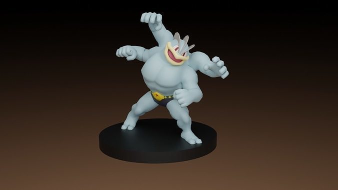 pokemon machamp giocattolo figura video gioco go giochi giocattoli 3D print model - Mito3D