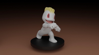 pokémon machop go brinquedo videogame jogos brinquedos 3d print model - Mito3D