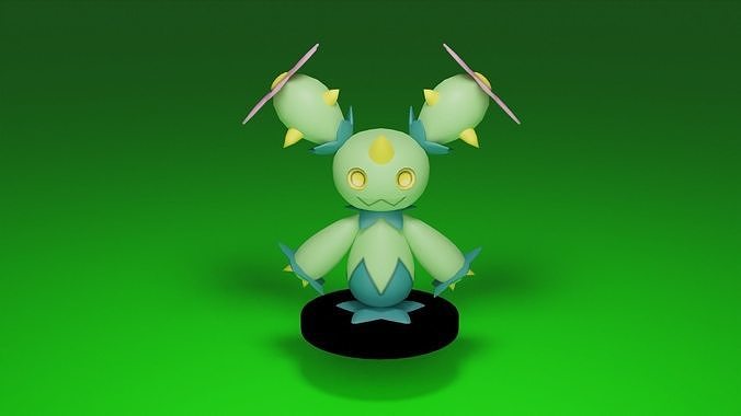 pokemon maractus oyuncak video oyunu oyun karakter nintendo oyunlar oyuncaklar 3D print model - Mito3D