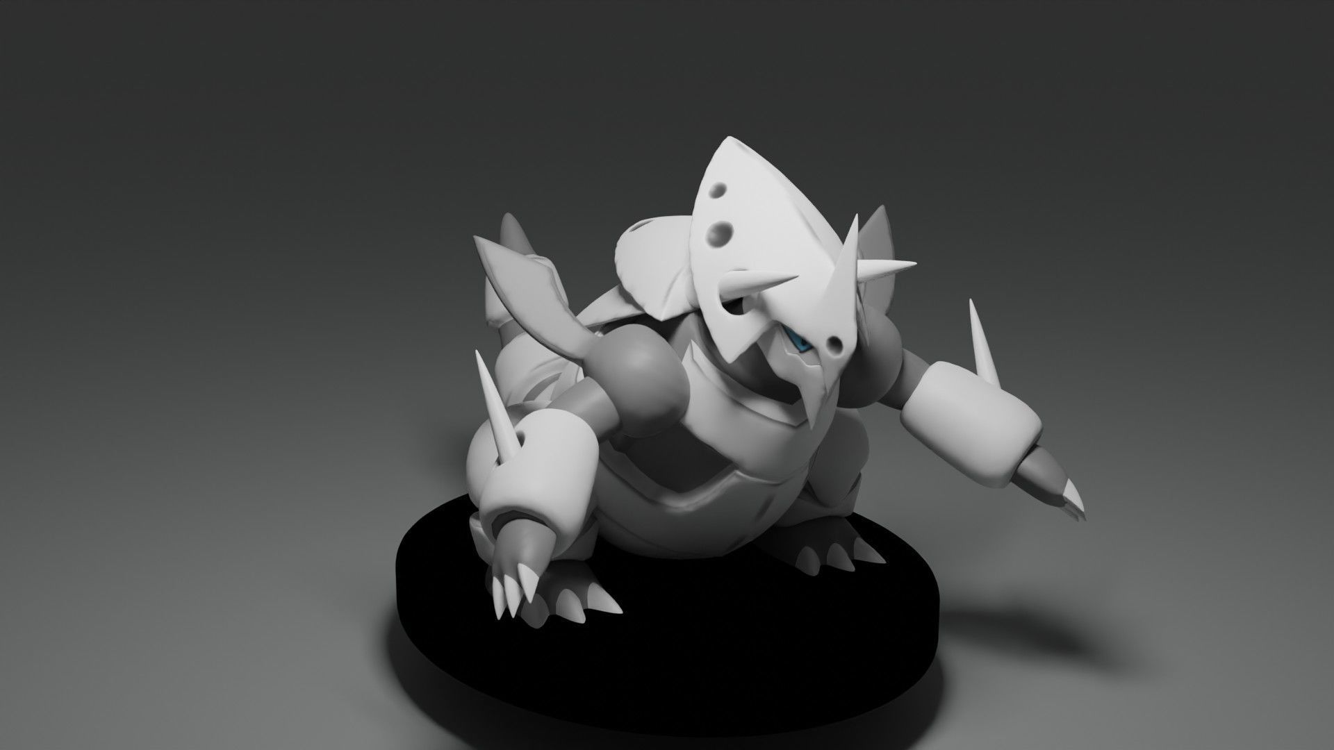 Pokemon mega aggron giocattolo video gioco nintendo Giochi giocattoli 3D print model - Mito3D