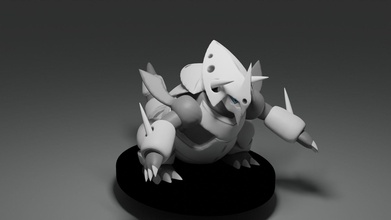 pokemon mega Aggron oyuncak video oyunu oyun nintendo oyunlar oyuncaklar 3d print model - Mito3D