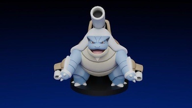 pokemon mega blastoise toy go videogame nintendo video game games toys 3d print model - Mito3D