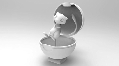 pokemon kafese koymak şekil 3d yazdırılabilir model dürbün pokemo oyunlar oyuncaklar 3d print model - Mito3D