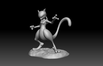 pokemon mewtwo 3d yazdır model sanat yazdırılabilir heykel kafese koymak canavar oyun oyuncak cep kedi yaratık 3dprint heykeller pikaçu heykelcik ejderha pokeball minyatürler 3d print model - Mito3D