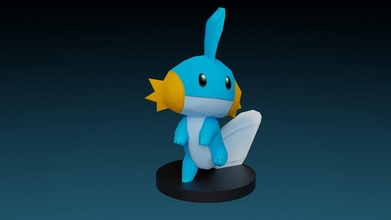 pokemon mudkip toy go videogame games toys 3d print model - Mito3D