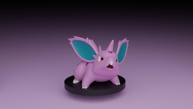 pokemon nidoran videogame toy games toys 3d print model - Mito3D