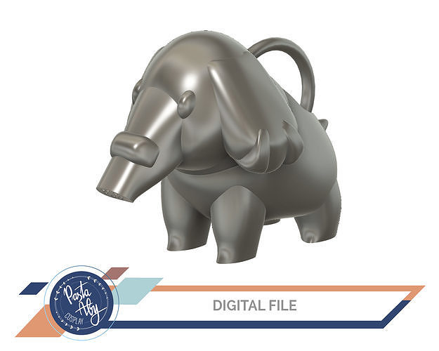 Pokémon fantasma rega fofa elefante casa ar livre 3D print model - Mito3D