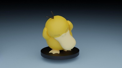 pokemon psyduck anime nintendo vídeo juego personaje juegos juguetes 3d print model - Mito3D