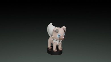 pokemon rockruff toy figurine sculpture figure go games toys 3d print model - Mito3D