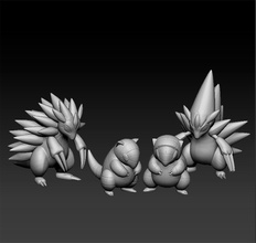 pokemon sandshrew sandslash alolan form dahil oyuncak şekil sanat oyun pokemongo nintendo pokemonzukan oyunlar oyuncaklar heykel evrim 3d print model - Mito3D