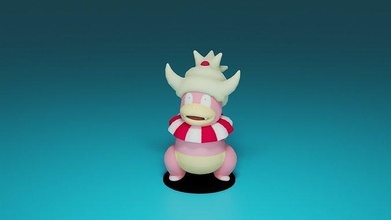 pokemon slowking nintendo popular video game games toys 3d print model - Mito3D