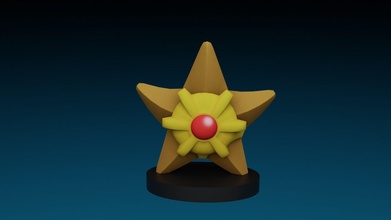 pokemon staryu go oyun oyuncak anime nintendo karakter video oyunlar oyuncaklar 3d print model - Mito3D