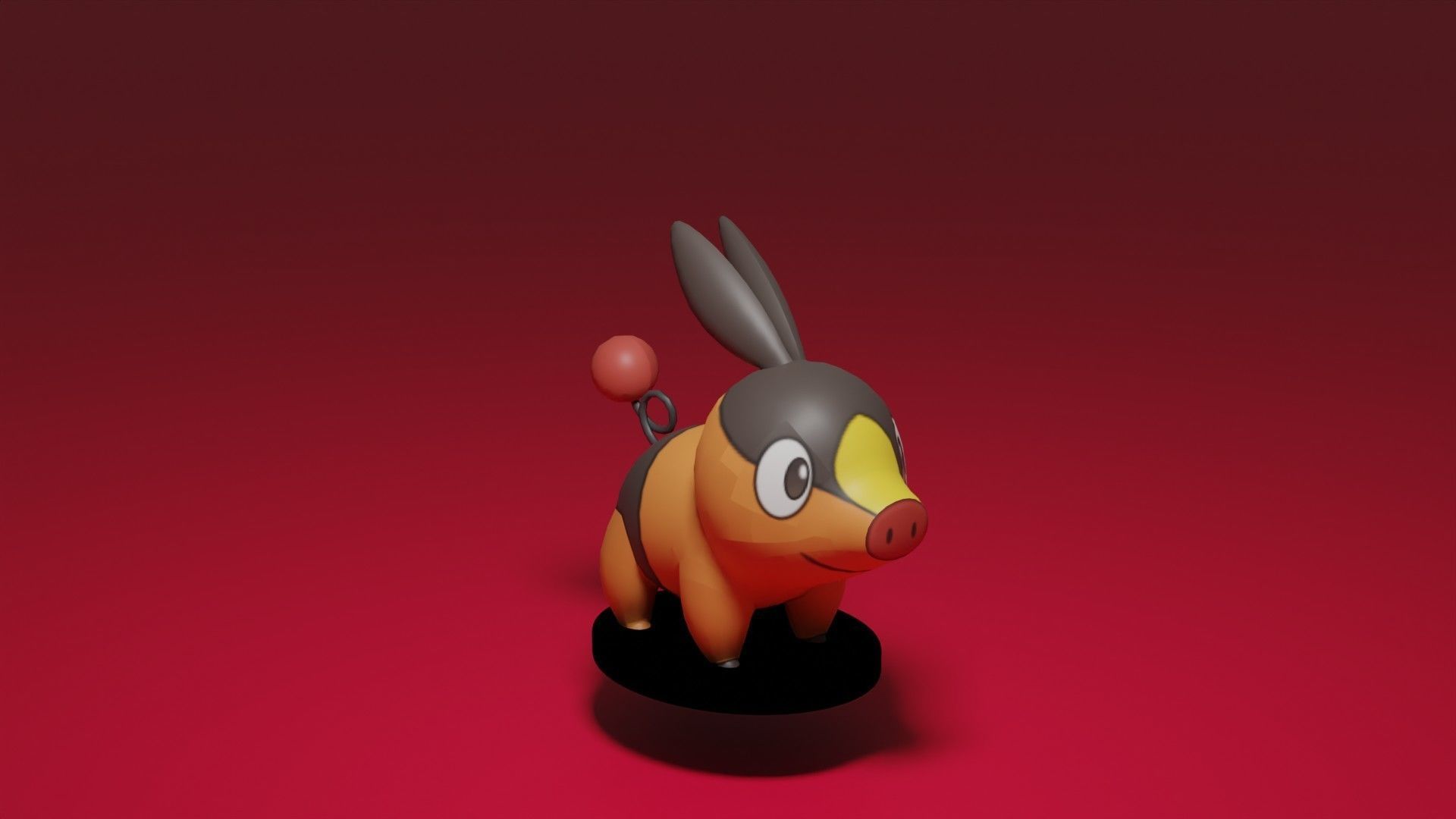 Pokémon Tepig jouet figure Jeu anime nintendo vidéo Jeux jouets 3D print model - Mito3D