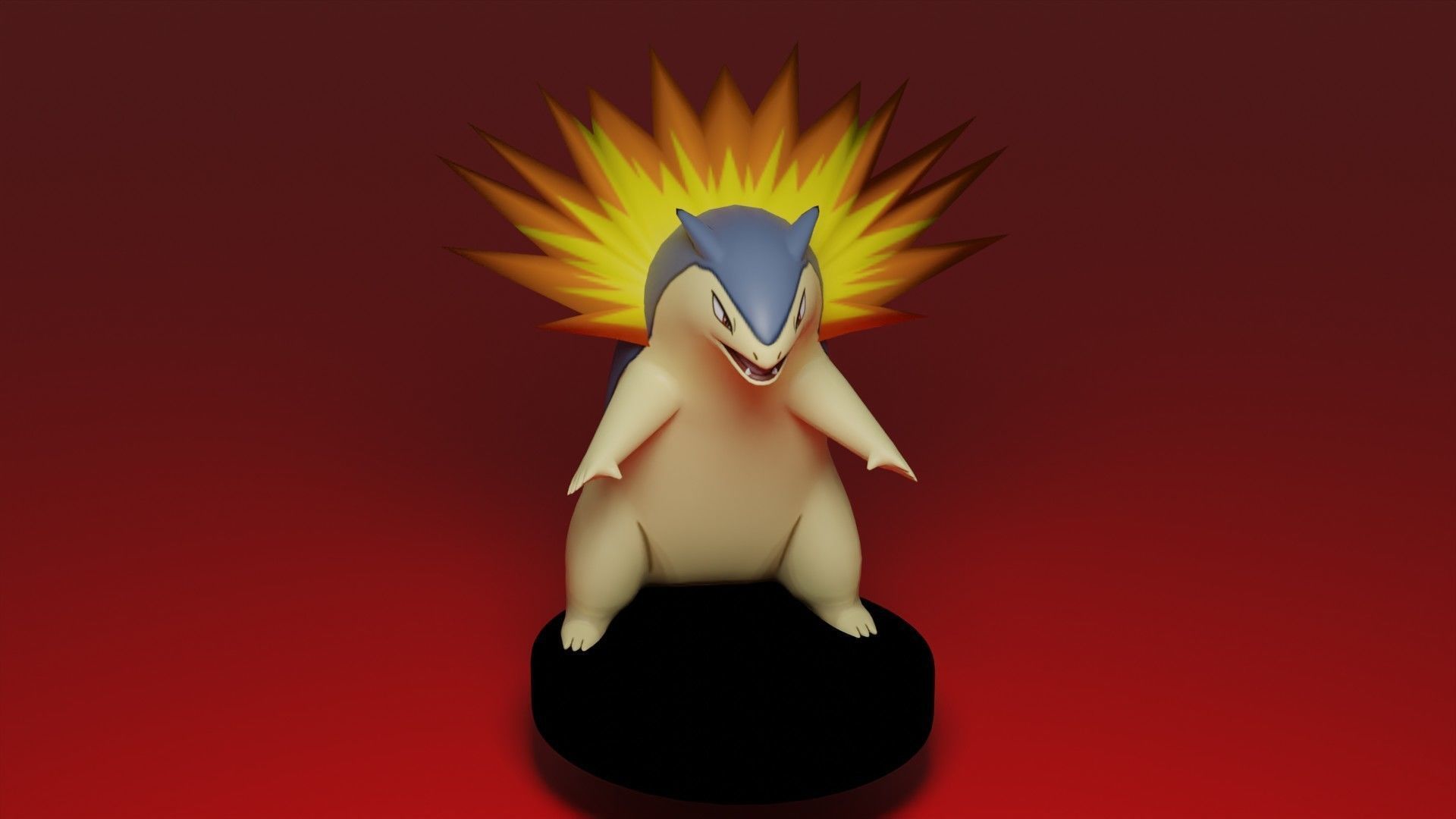 Pokémon Tryplosion Anime Nintendo Spiel Charakter Video Spielzeug Spiele Spielzeuge 3D print model - Mito3D