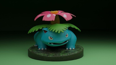 pokemon venasaur toy cartoon anime game games toys 3d print model - Mito3D