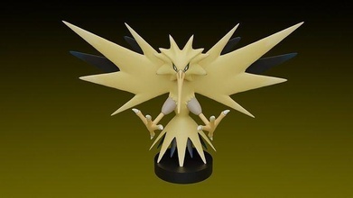 pokemon zapdos kuş oyun oyuncak şekil oyunlar oyuncaklar 3d print model - Mito3D