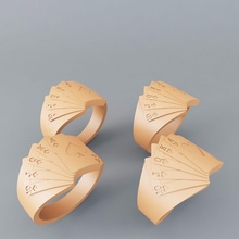 poker squillare carta anelli sciacquone texas holdem pokerring gioielleria 3d print model - Mito3D