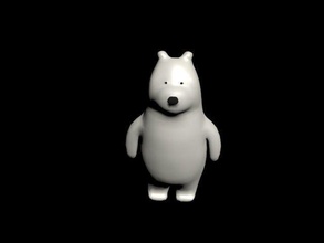 polar oso arte juguete lindo animal 3dprint impresión dibujos animados juegos juguetes 3d print model - Mito3D