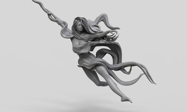 polo baile niña mujer lindo hembra bailando arte escultura esculturas 3d print model - Mito3D