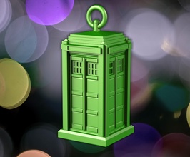 polizia cabina decorazione medico finzione fantasia scifi scatola tardis ospedale scienza divertente Natale albero natale Giochi giocattoli gioco Accessori 3d print model - Mito3D