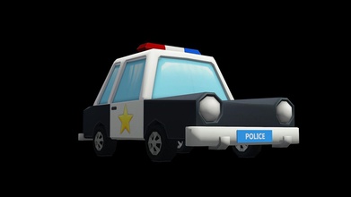 auto della polizia giochi-giocattoli di modello il veicolo trasporto 3dsmax fbx i giocattoli driver giochi gioco accessori 3d print model - Mito3D