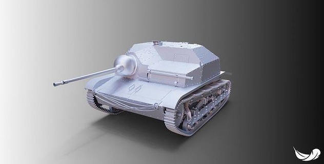 polaco tanque tks z nkm 20 stl fbx impresión militar juego juguete juegos juguetes 3d print model - Mito3D