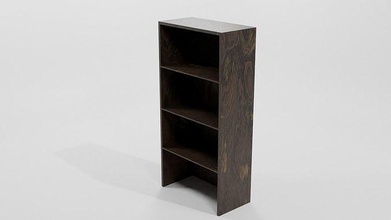 poliert Holz Gestell Möbel Regal Innere Lager Lappen Schrank Haus 3d print model - Mito3D