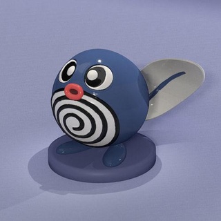 poliwag - 3d printable model pokemon toy sculpture anime collectible print games water tadpole blue toys 3d print model - Mito3D