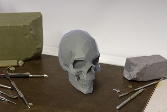 poli 3d kafatası insan anatomi Bilim zbrush vermek heykel tıbbi düşük 3dprint şekil minyatür tahsil edilebilir adam Kadın Sanat heykeller 3d print model - Mito3D