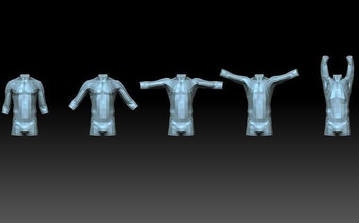 poli torso uomo maschio poligonale poligono arte sculture 3d print model - Mito3D