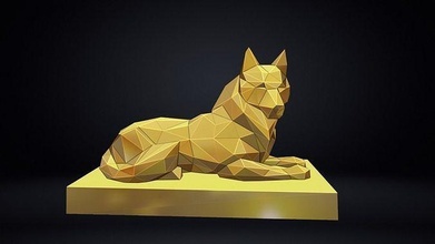 poli Lobo escultura estátua leon monumento gato estatueta impressora adereços panter gatinha miniatura leão leoa impressão miniaturas estatuetas arte esculturas Puma 3d print model - Mito3D