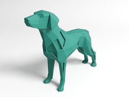 çokgen boksör harika dane hayvan hayvanlar köpek Boksör harikası düşük poli fdm sla dlp Yazdır yazıcı 3dprint yazdırılabilir minyatür oyuncak Sanat heykeller 3d print model - Mito3D