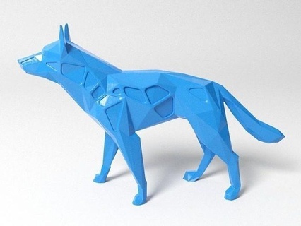 çokgen Almanca çoban köpek hayvan hayvanlar gog Şirin vahşi Evcil Hayvan Çiftlik düşük poli fdm sla dlp Yazdır yazıcı minyatür oyuncak Sanat heykeller 3d print model - Mito3D