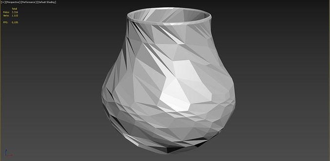 polygonal vazo shape 3d print model architecture art ball chubby concept decoration design geometric house lamp lighting bowl perforated vase accessories 3d print model - Mito3D