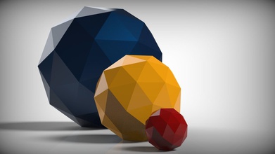 çokyüzlü icosahedron sıklık v2 2v goldberg dodecahedron geometrik jeodom coğrafya kubbe küre kemer yüzlü oyunlar oyuncaklar 3d print model - Mito3D