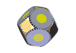 poliedro Ingranaggio set t30 meccanico meccanismo pignone metallo ingegneria robot macchinari industriale macchina attrezzature cug passatempo Fai robotica 3d print model - Mito3D