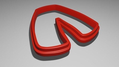 polimerik kil kesici Aşk Sanat sembol illüstrasyon moda 3d print model - Mito3D