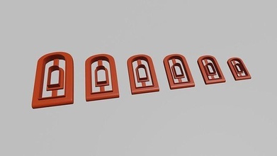 polimérico argila cortadores símbolo placa cortador biscoito moda 3d print model - Mito3D