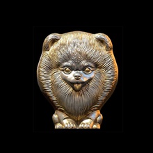pomeranian head symbol animal art character body dog nature domestic spitz jewelry pendants 3d print model - Mito3D