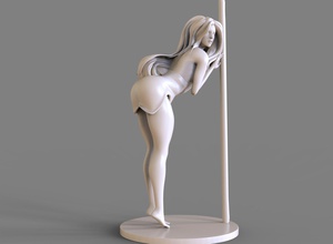 piscina danza donna bellissimo ragazza corpo femmina anatomia carattere moda bellezza umano scultura statua figurina arte sculture 3d print model - Mito3D