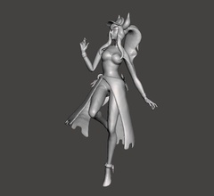 pool party syndra 3d model syndra league  legends wild rift lol pool party games toys games toys  3d print model - Mito3D
