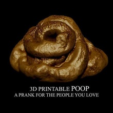 poop - prank people love crap caca toy shit turd funny fun comedy joke gag mischief dog art practical games toys 3d print model - Mito3D