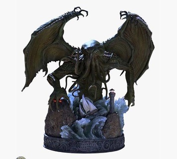 pop culture cthulhu 3dprint statue popculture horror lovecraftian monster tentacles gothic weird macabre collectibles figurine merchandise games toys 3d print model - Mito3D