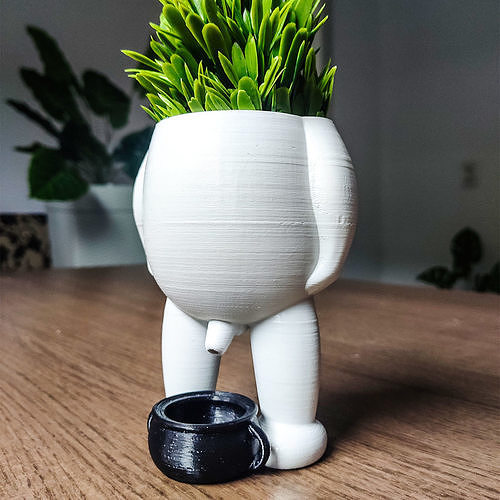 culo vaso pianta arredamento casa natura foresta print3d rosa casalinghi ornamento 3D print model - Mito3D