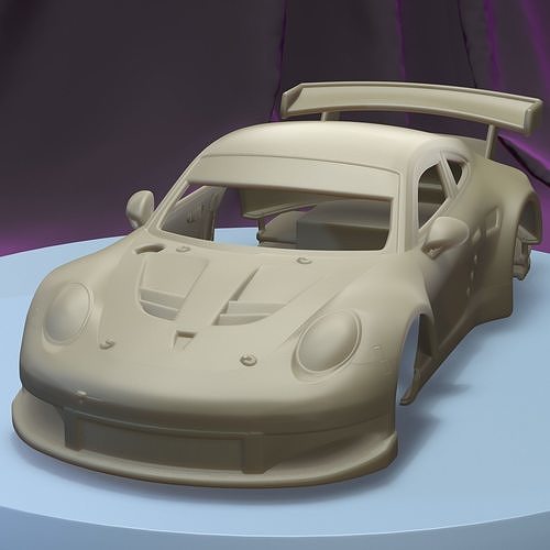 porsche 911 carrera 2013 imprimible coche vehiculo cuerpo espacio scalextric Tamiya rc miniz controlar tractor ninco kyosho scx axial juegos juguetes juego accesorios 3D print model - Mito3D