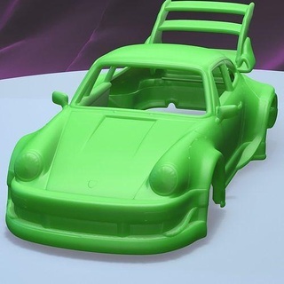 porsche 911 rauh welt printable car body slot scalextric tamiya rc miniz control crawler ninco kyosho scx axial games toys game accessories 3d print model - Mito3D